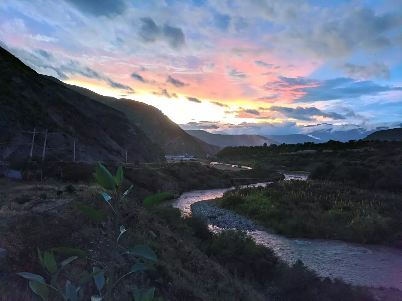 paisaje de el Valle del Chota, Ecuador